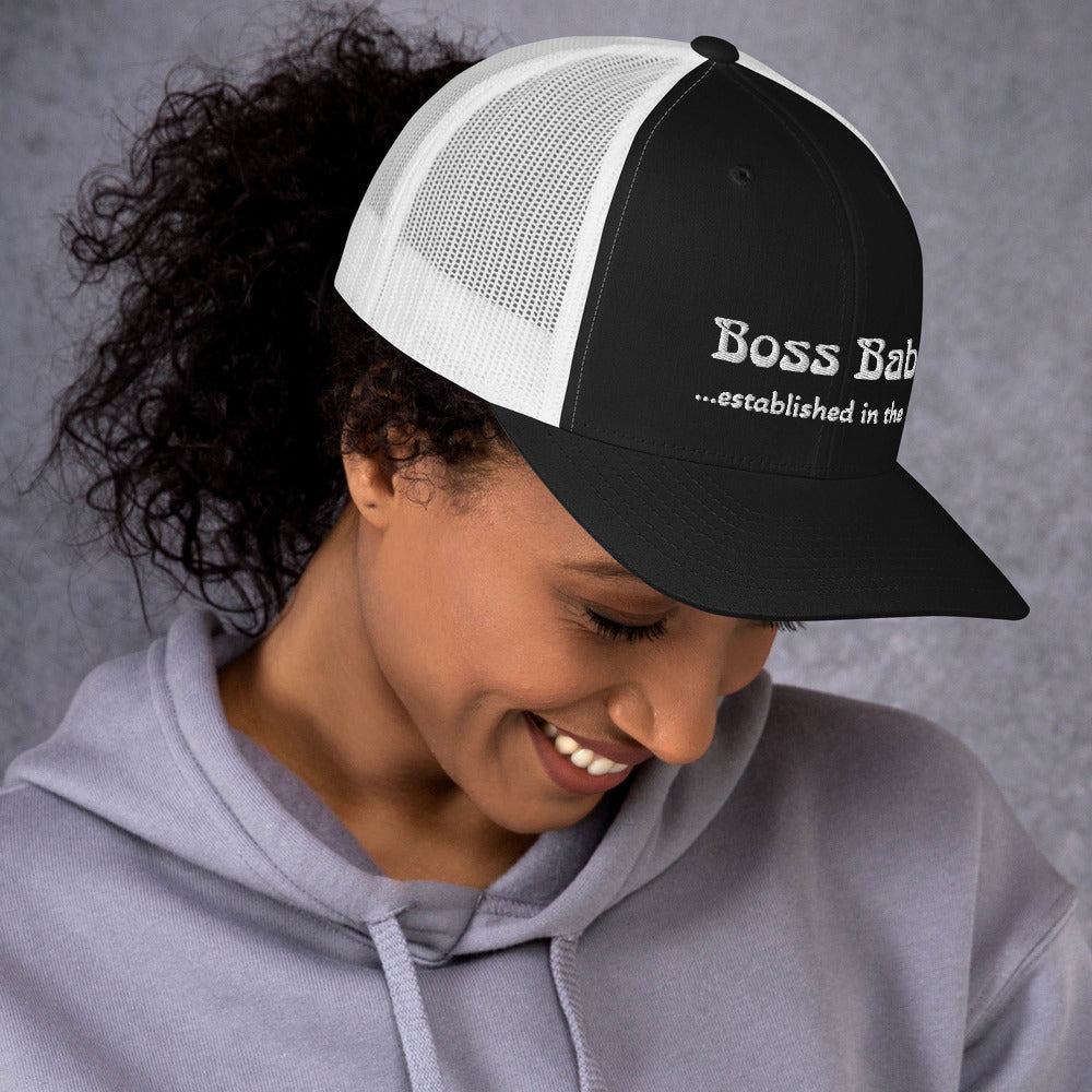 Boss Babe Mesh Trucker Hat