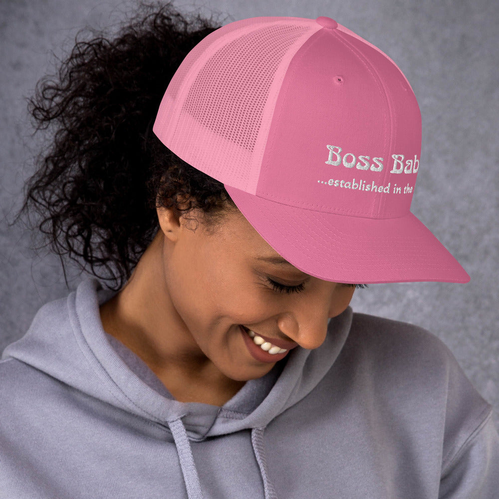 Boss Babe Mesh Trucker Hat