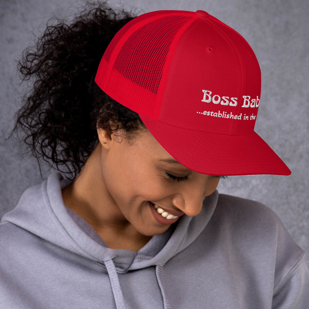 Boss Babe Mesh Trucker Hat