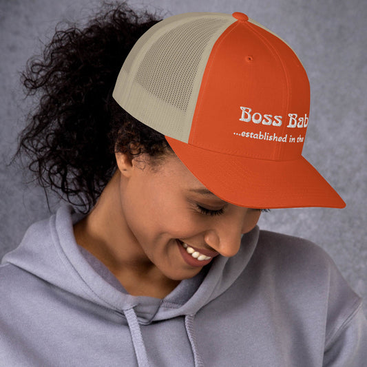 Boss Babe Mesh Trucker Hat 80s
